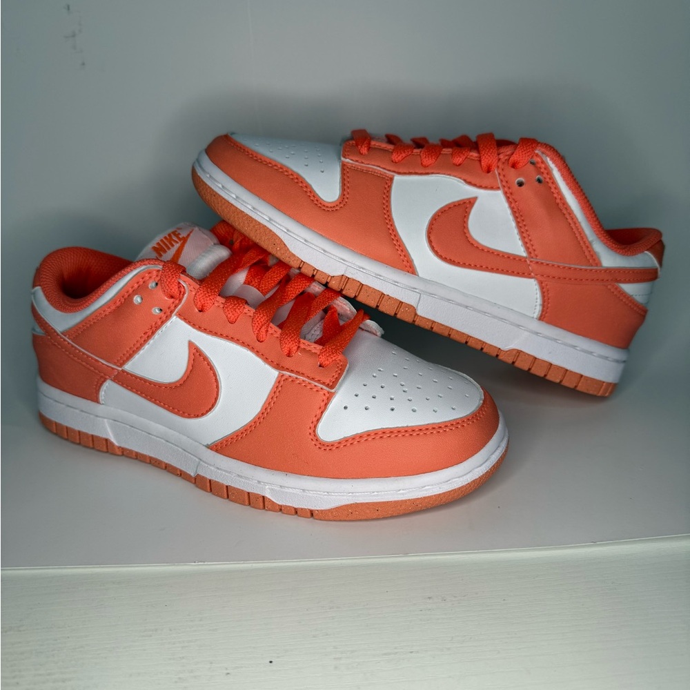 Nike Dunk Low Next Nature Light Wild Mango Women’s Size 5.5 Orange/White